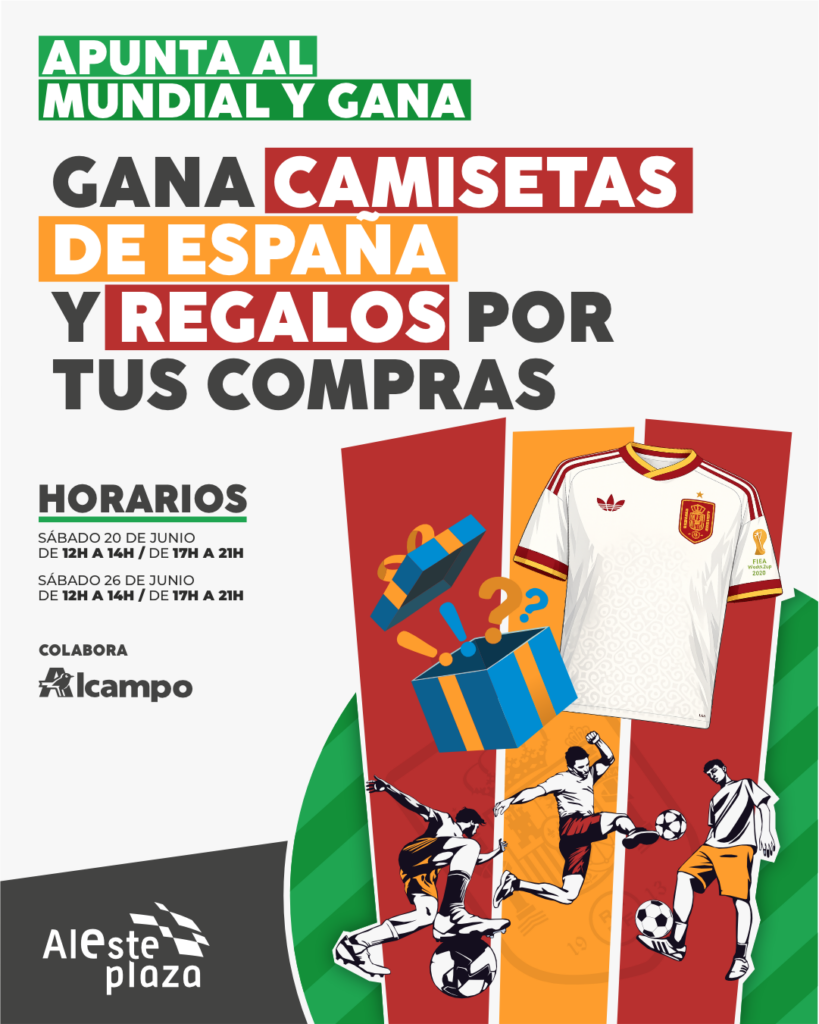 Apunta al Mundial y Gana en Aleste Plaza: premios seguros por tus compras